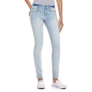 Juniors Mudd FLX Stretch Skinny Jeans Light Wash